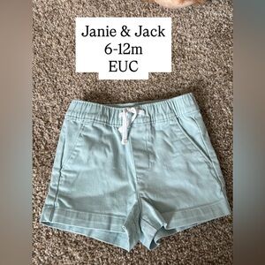 Janie and Jack Baby Shorts 6–12M | Mint Green | EUC